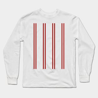 Sunderland 1982 Retro Home Red White pinstripes Long Sleeve T-Shirt